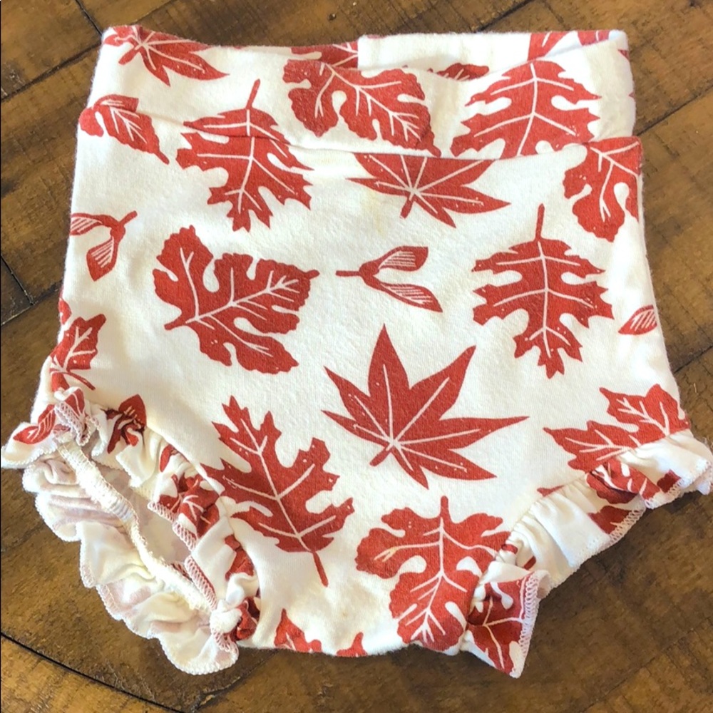 Spearmint Love Leaf Bloomers - 6-12 Months